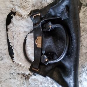 Black Ostrich handbag 👜